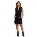 Wilfred Aritzia Black Sleeveless V-Neck Wrap Dress with Pockets Size XS