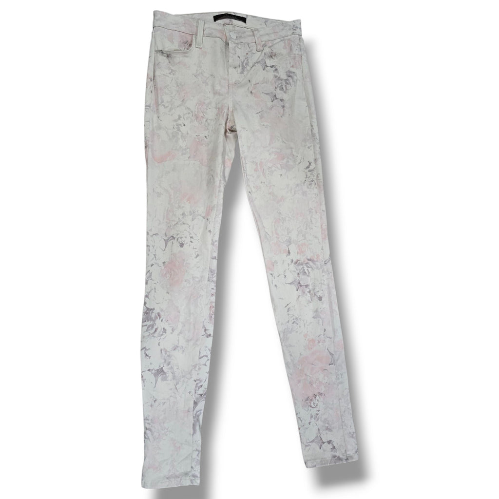 J Brand Women’s Floral Print Super Skinny Jeans – Size 26