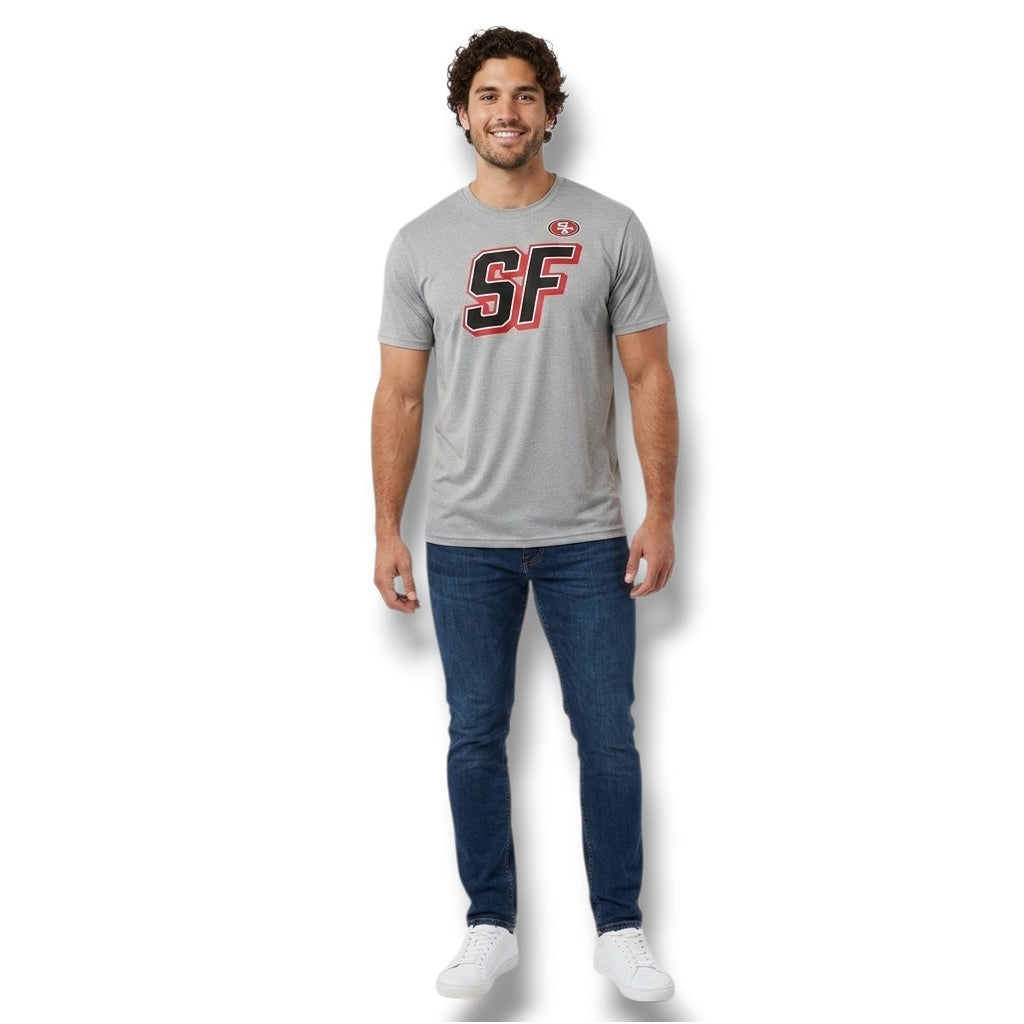 San Francisco 49ers Men’s Gray Graphic Short Sleeve T-Shirt – Size XL