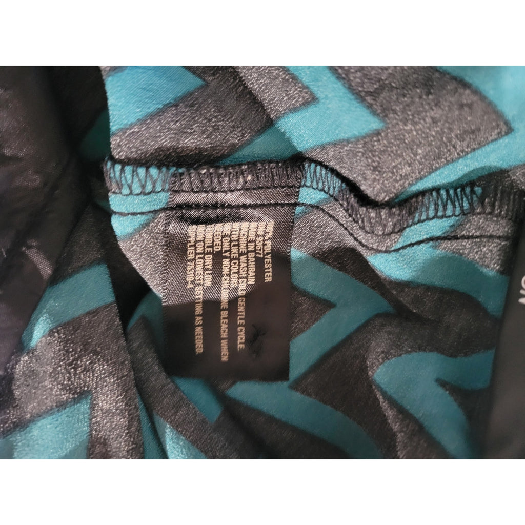 Worthington JCPenney Women’s Teal Chevron High Waist Trouser Pants – Size 14