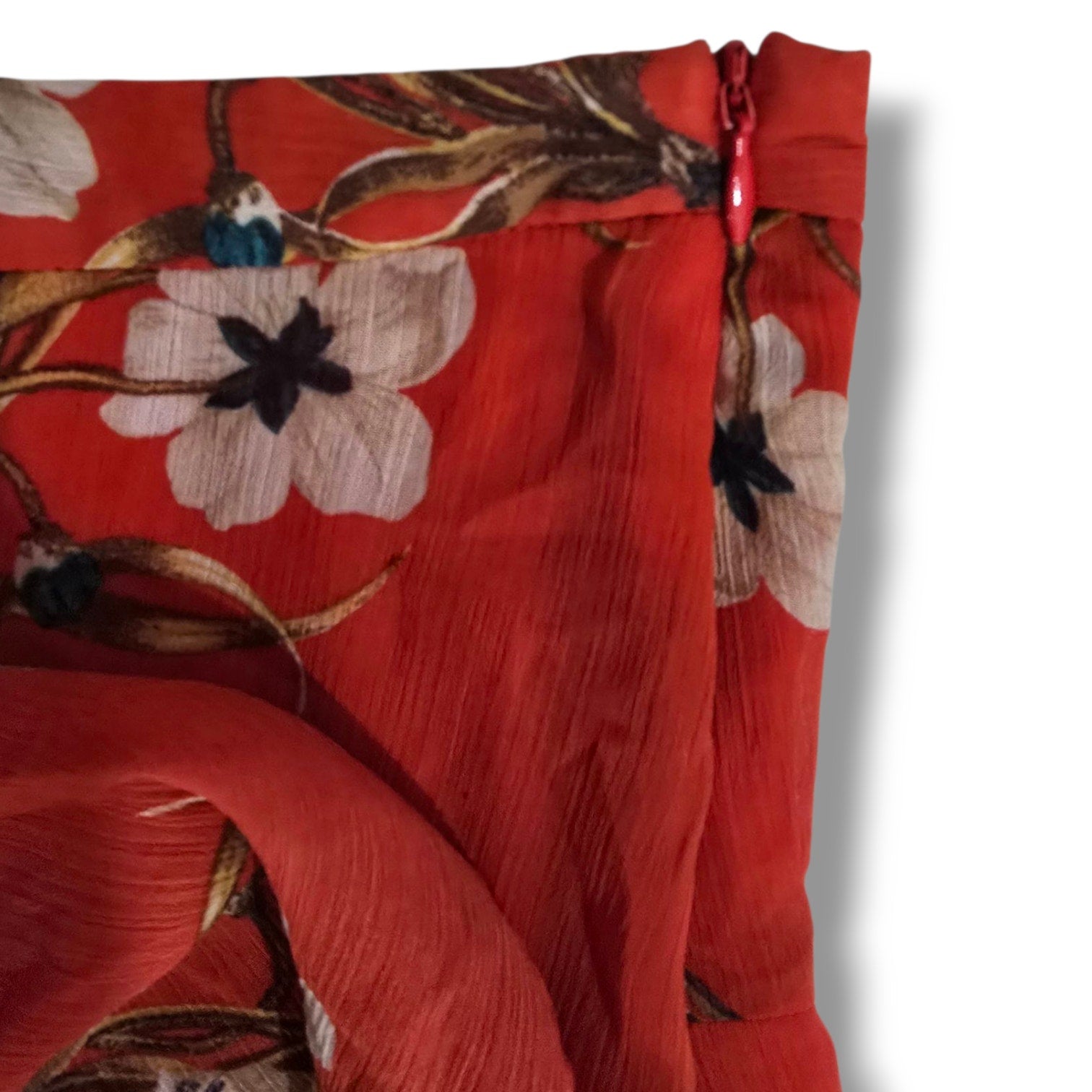Old Navy Women’s Red Floral Layered Skirt Size 0 | Boho Summer