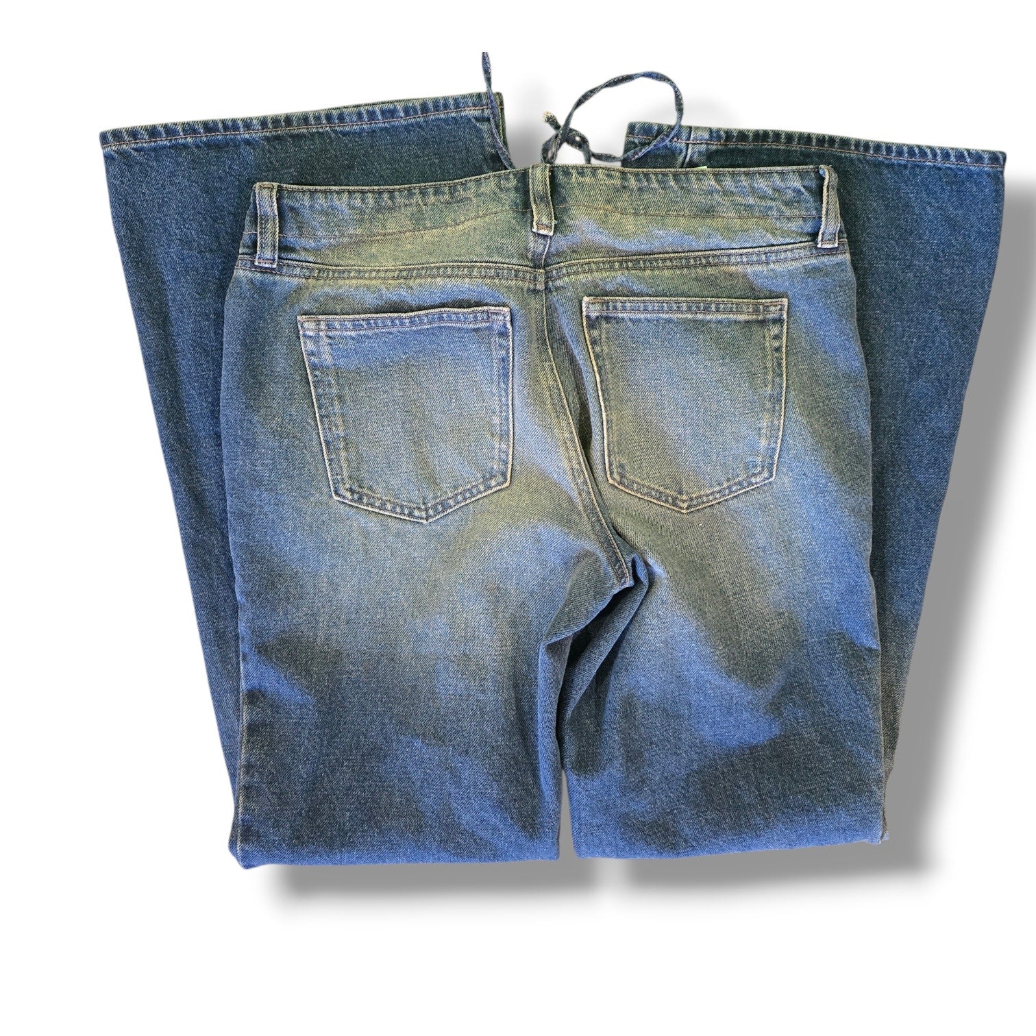 PacSun Jade Low Rise Bootcut Lace Up Tinted Jeans