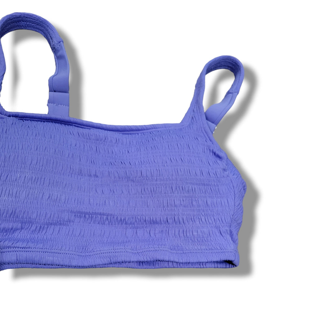 Xhilaration Juniors Purple Smocked Bralette Bikini Top – Size XS, New
