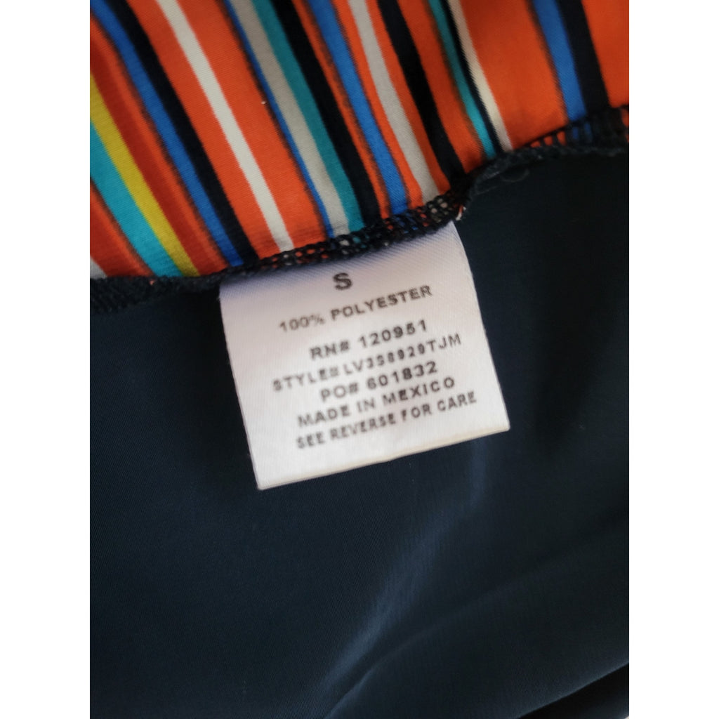 Olive & Oak Women’s Colorful Striped Sleeveless Blouse Small