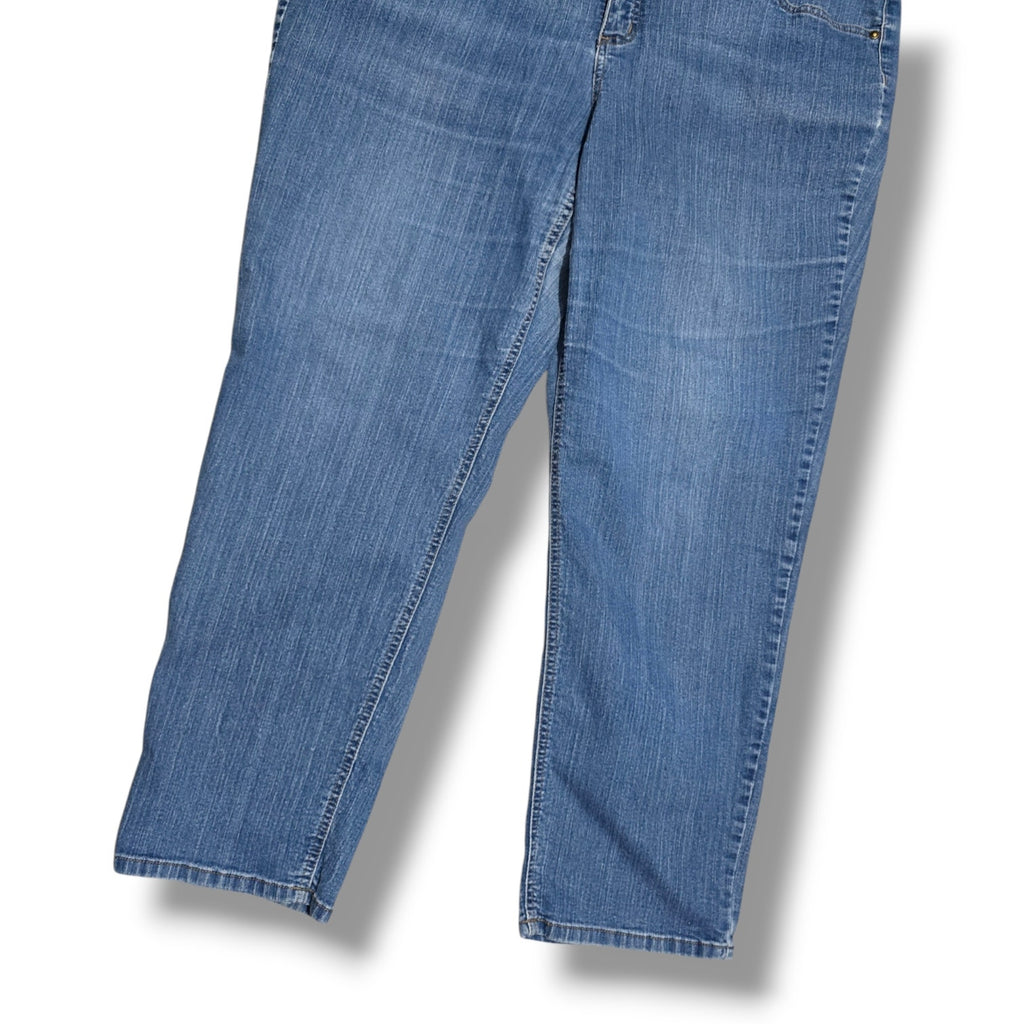 Just My Size JMS Women's 22W Stretch Classic Denim Medium Wash Straight Jeans