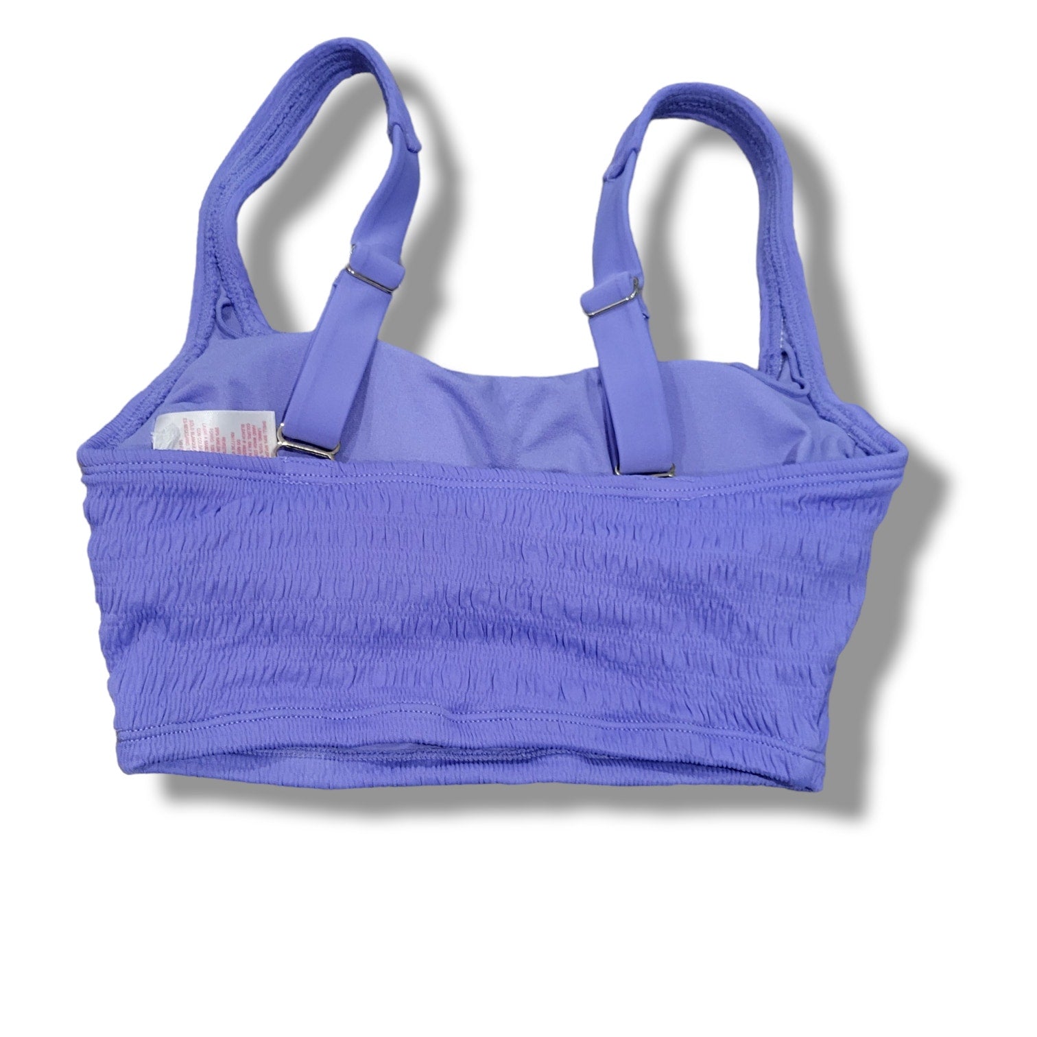 Xhilaration Juniors Purple Smocked Bralette Bikini Top – Size XS, New