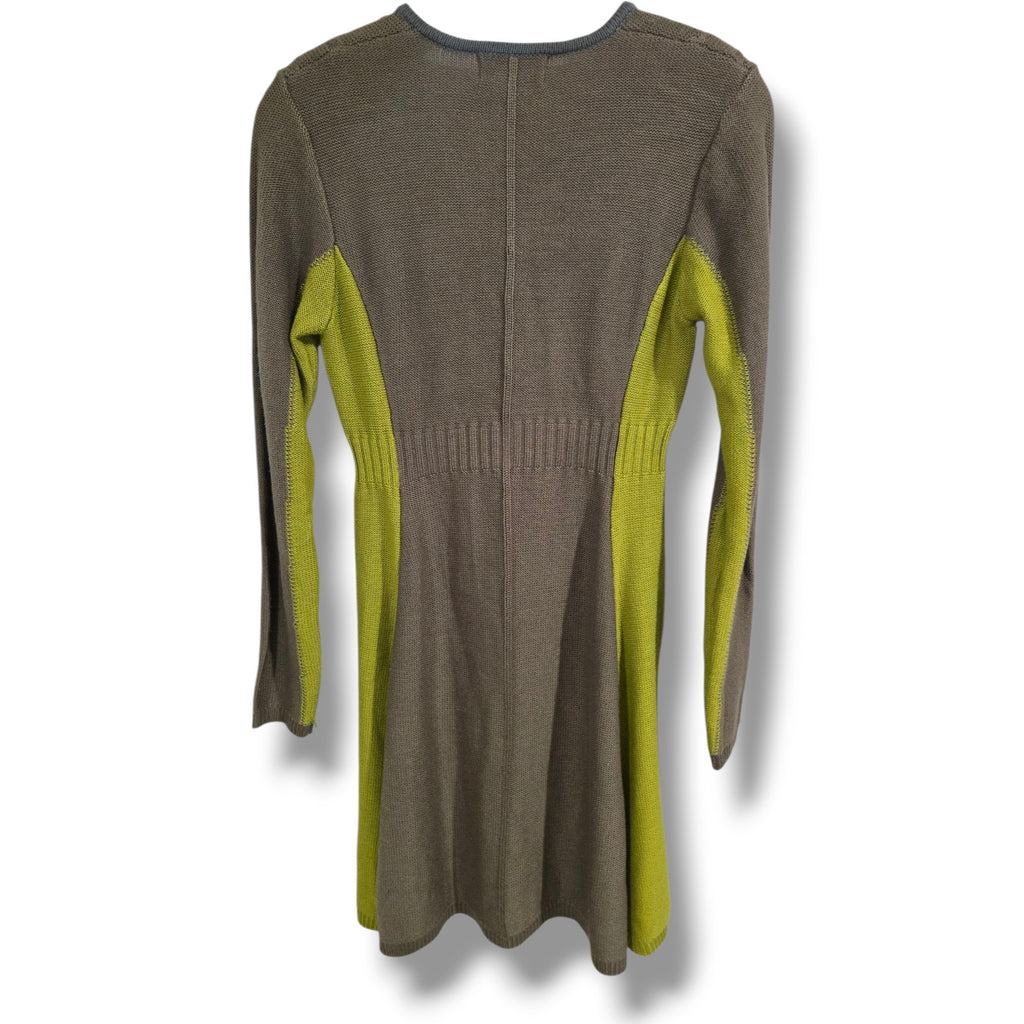Jessica Simpson Women’s Two-Tone Knit Long Sleeve Sweater Dress – Size Small