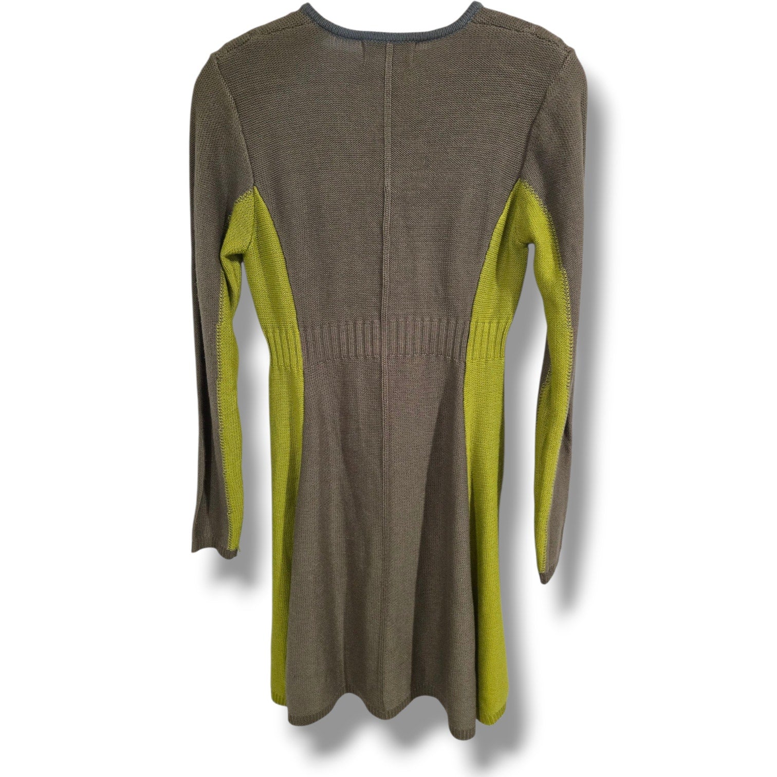 Jessica Simpson Women’s Two-Tone Knit Long Sleeve Sweater Dress – Size Small