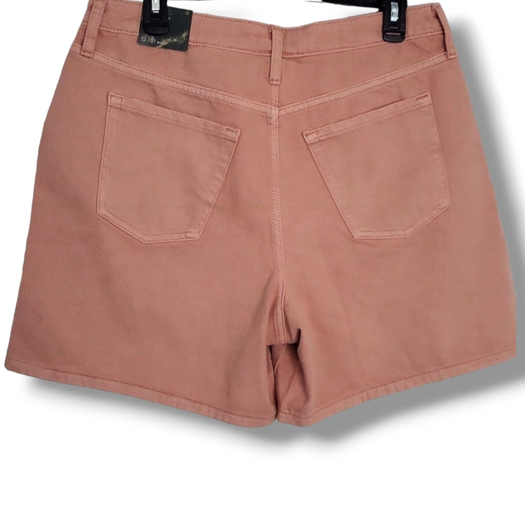 Wild Fable Highest Rise Distressed Orange Bermuda Shorts - NEW