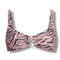 Xhilaration Juniors Pink Zebra Animal Print Bikini Swim Top – Size Small
