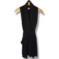 Wilfred Aritzia Black Sleeveless V-Neck Wrap Dress with Pockets Size XS