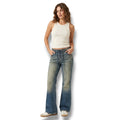 PacSun Jade Low Rise Bootcut Lace Up Tinted Jeans