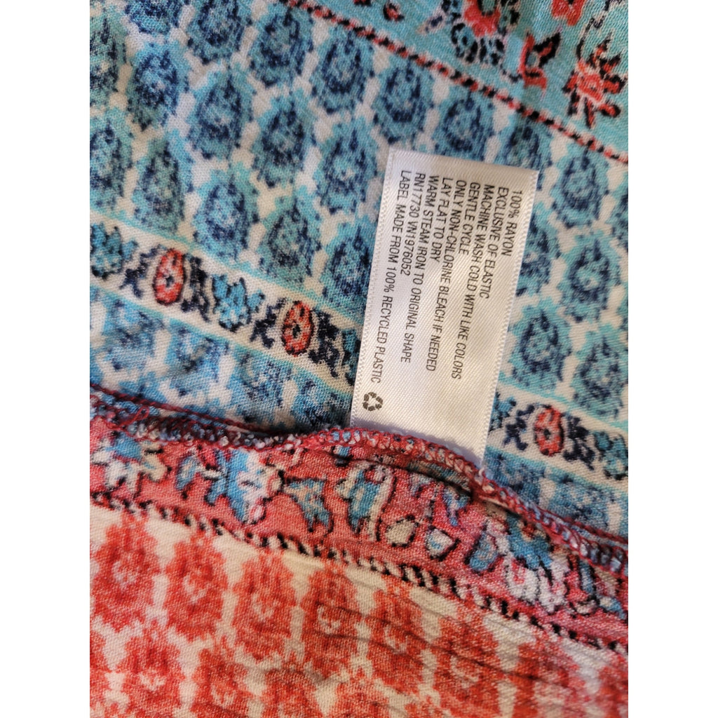 Xhilaration Juniors Multicolor Mixed Print Sleeveless Maxi Dress