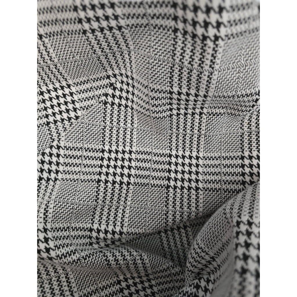 Ann Taylor Women's Size 4 Gray Black Glen Plaid Glen Check Shift Dress