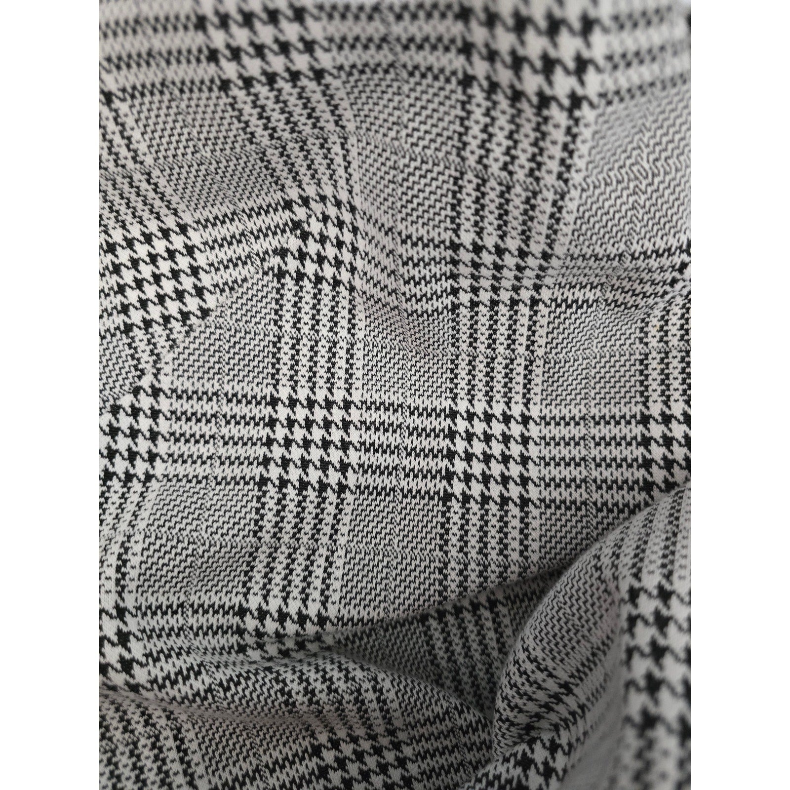 Ann Taylor Women's Size 4 Gray Black Glen Plaid Glen Check Shift Dress