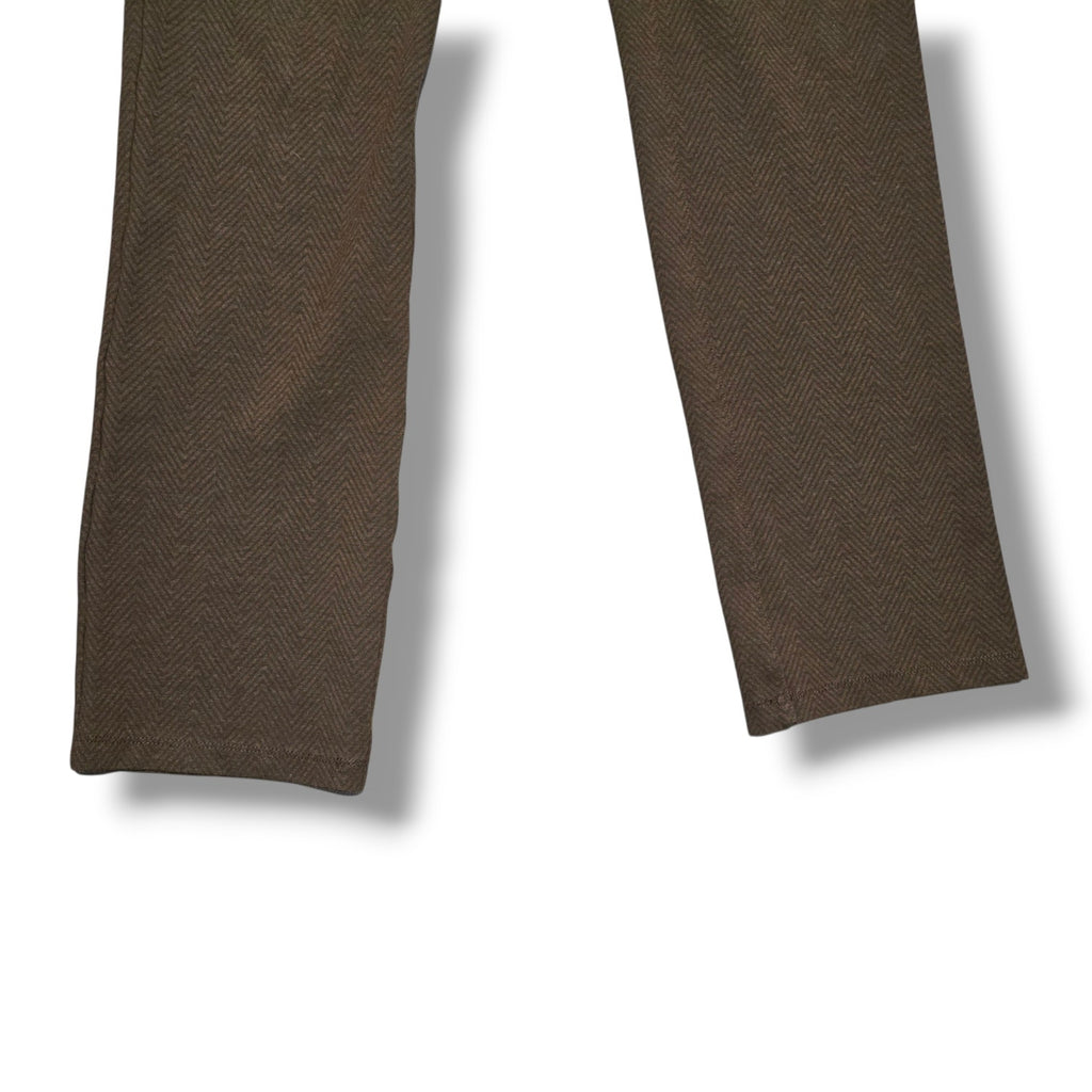 Betabrand Women's Size M Brown Herringbone Dress Pant Yoga Pants