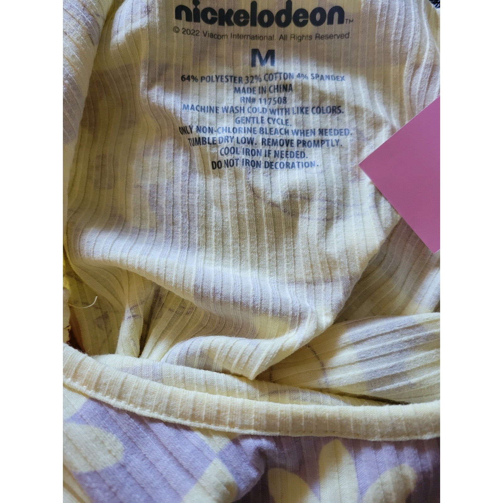 Nickelodeon Women’s Rugrats Graphic Ruched Tank Top - Yellow & Purple, New
