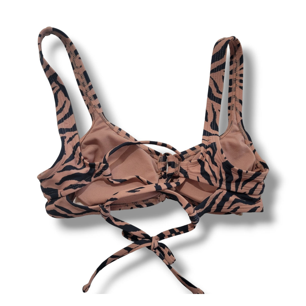 Xhilaration Juniors Pink Zebra Animal Print Bikini Swim Top – Size Small