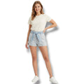 BDG Urban Outfitters Women’s Blue Plaid High-Rise Shorts with Tie Belt – Size 2