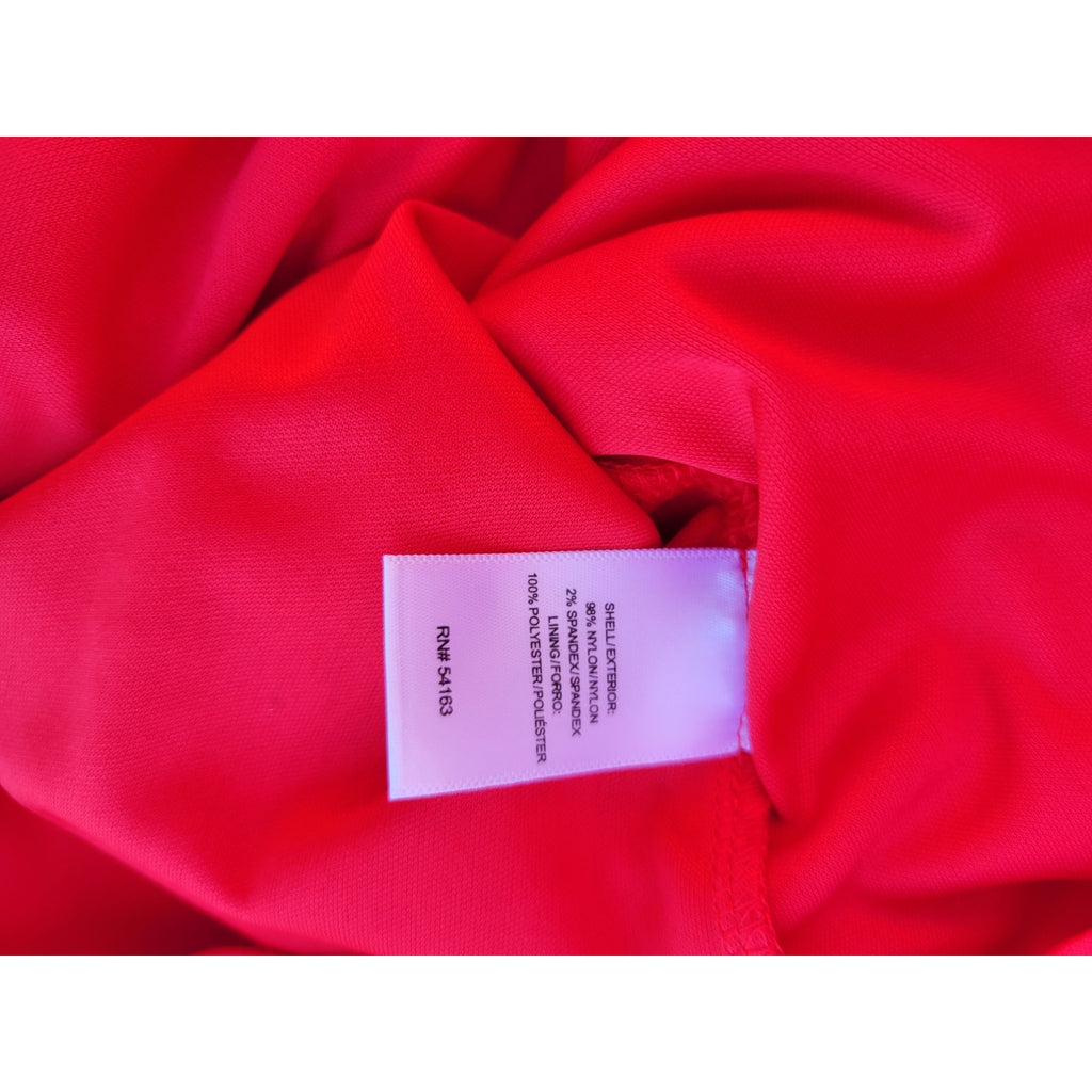 Marc New York Andrew Marc Women’s Red Eyelet Blouse Large Nylon Blend