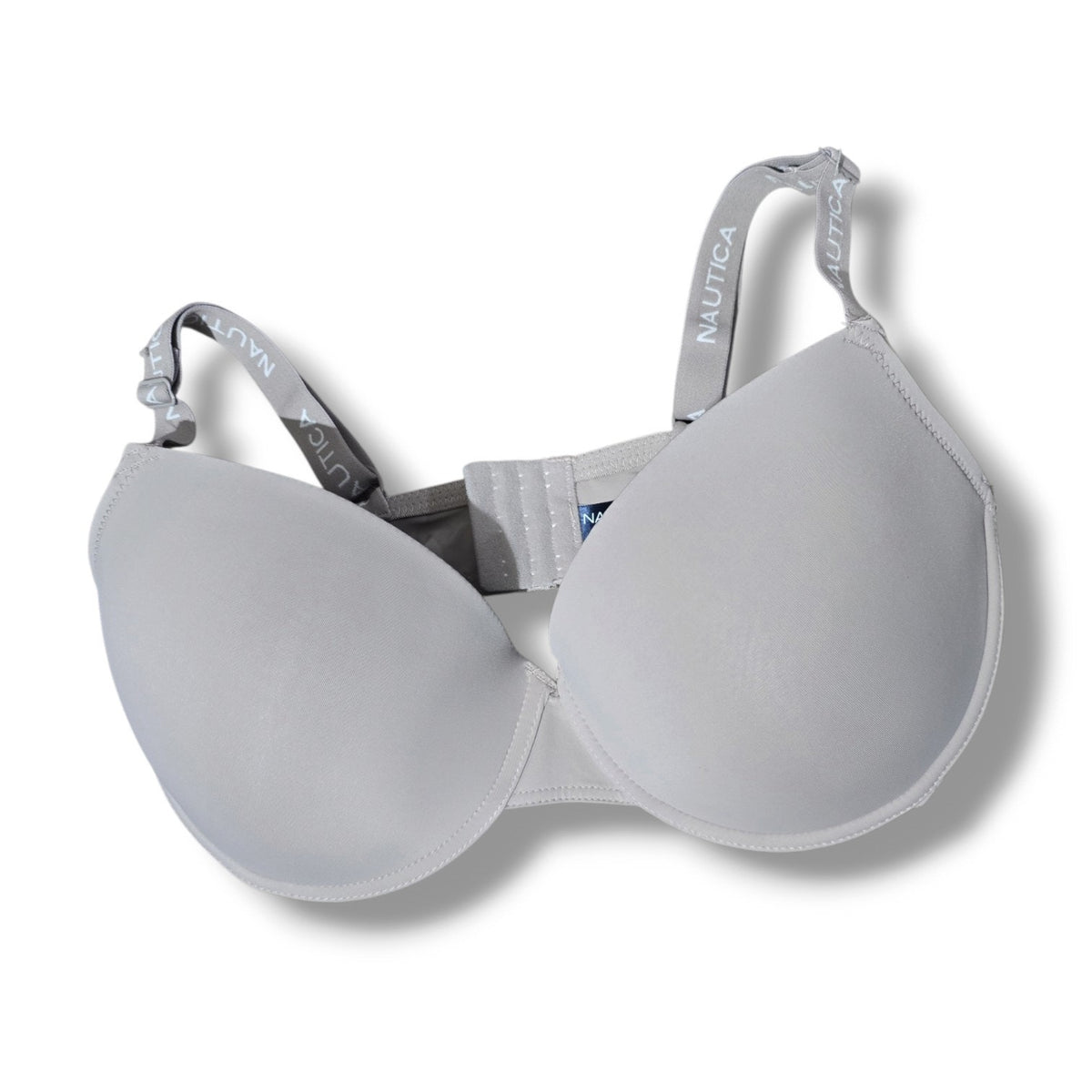 Nautica Intimates T-Shirt Bra 40DD beige Underwire Padded Logo Straps