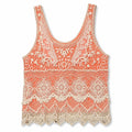 Staring at Stars Urban Outfitters Women's Boho Crochet Lace Tank Top Coral