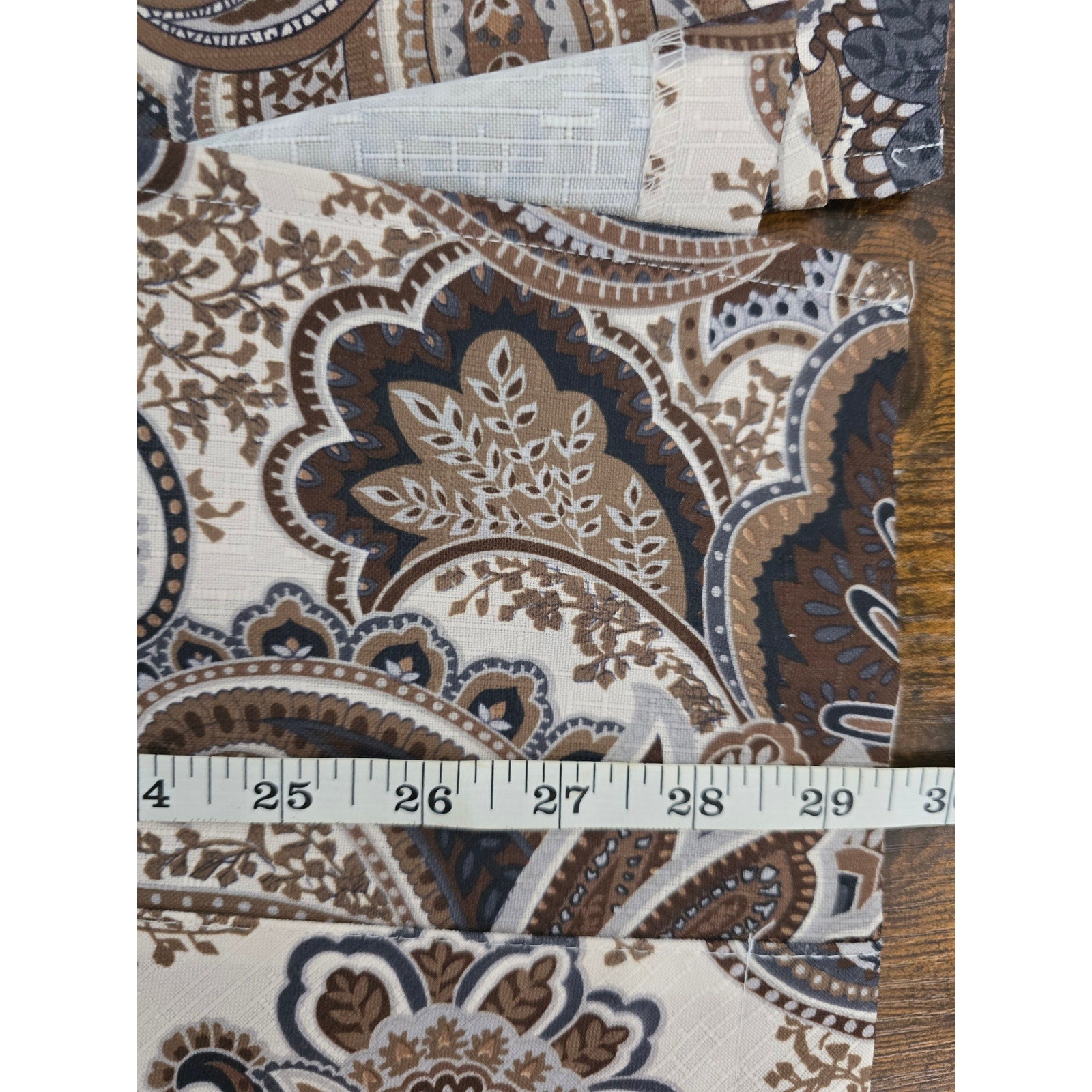 Blair Boutique Women's Size L Cocoa Paisley Single Button Blazer Jacket