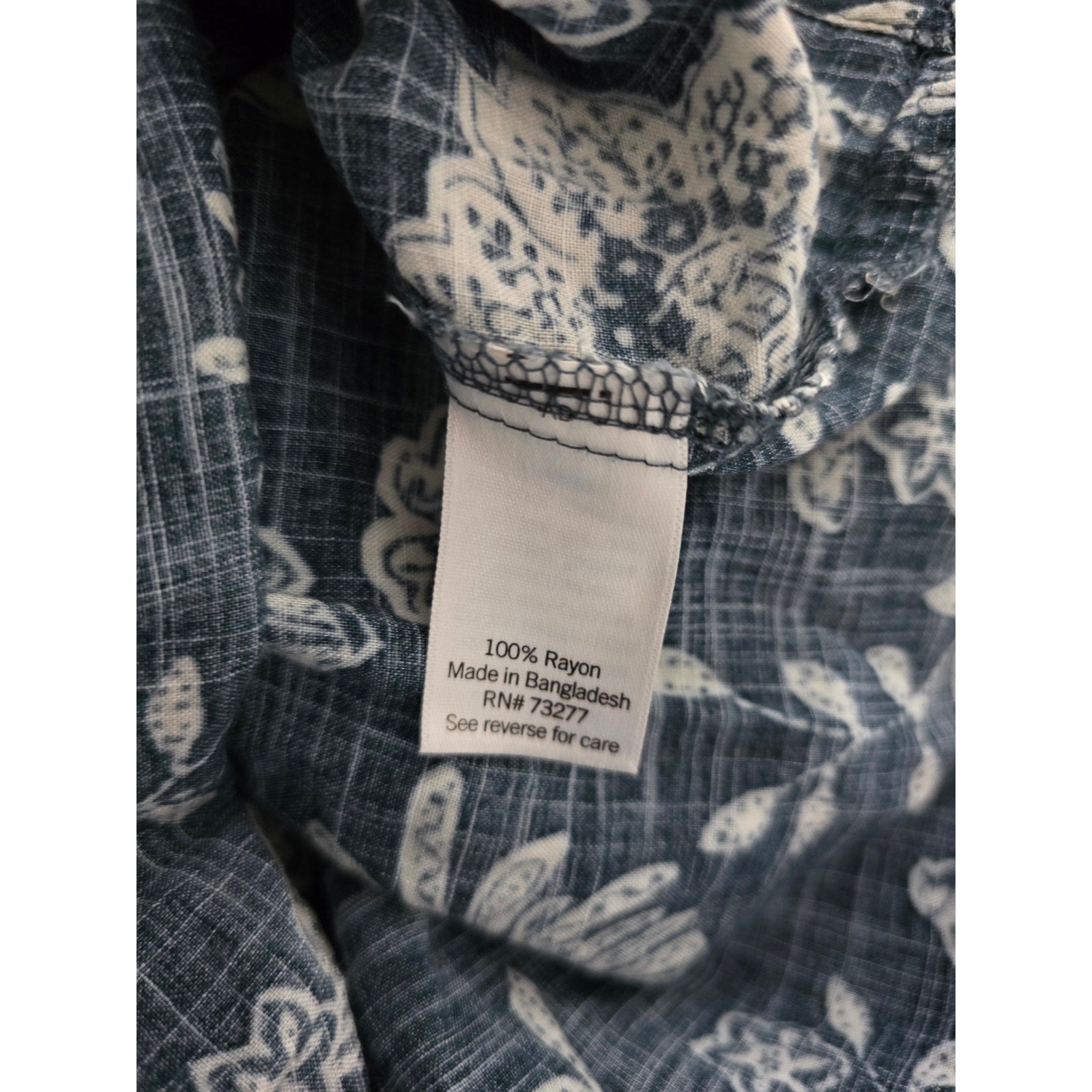 Sonoma Goods for Life women's Plus Size Blue Floral Babydoll Blouse 2x