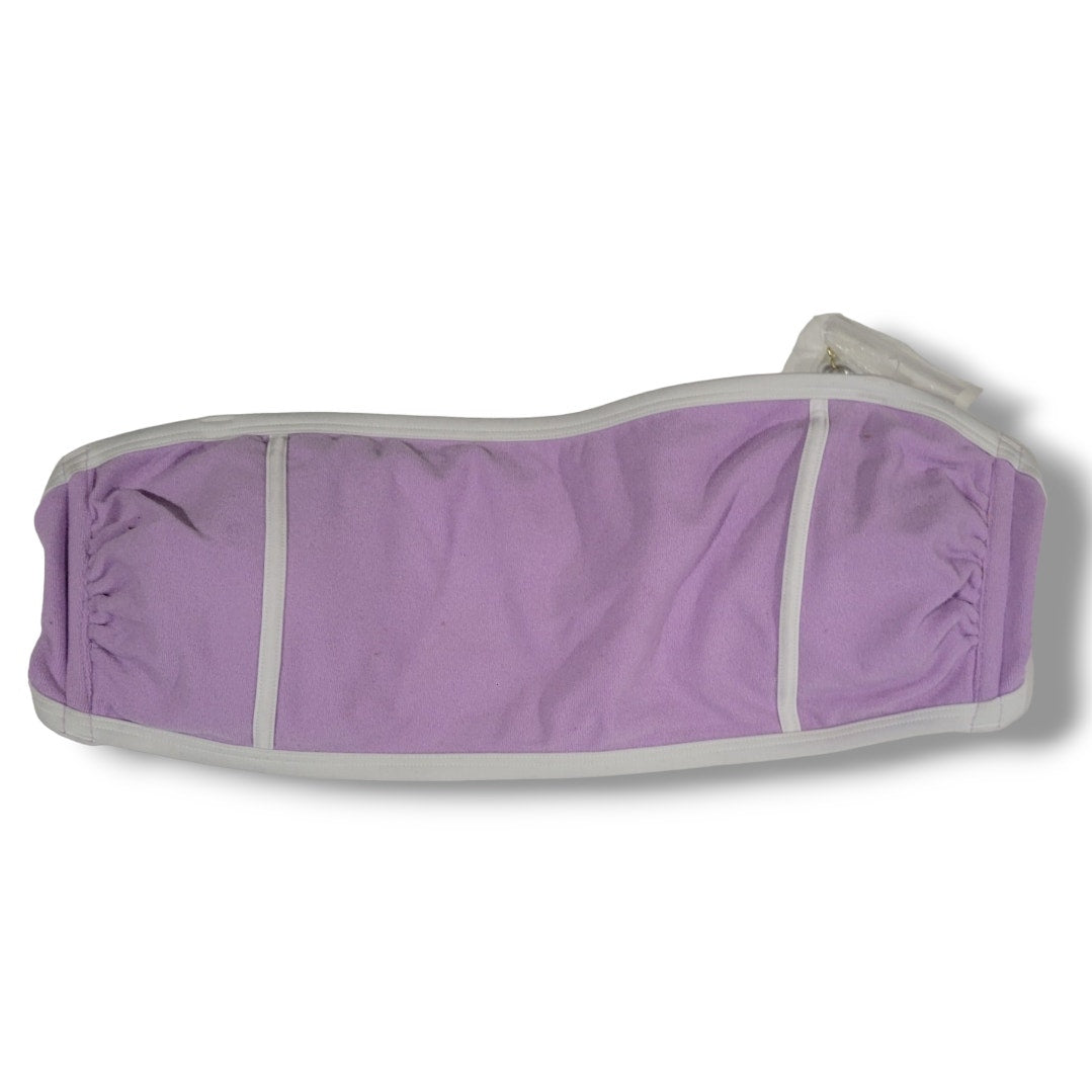 Kona Sol Women’s Purple Terry Textured Bandeau Bikini Top XL NWOT