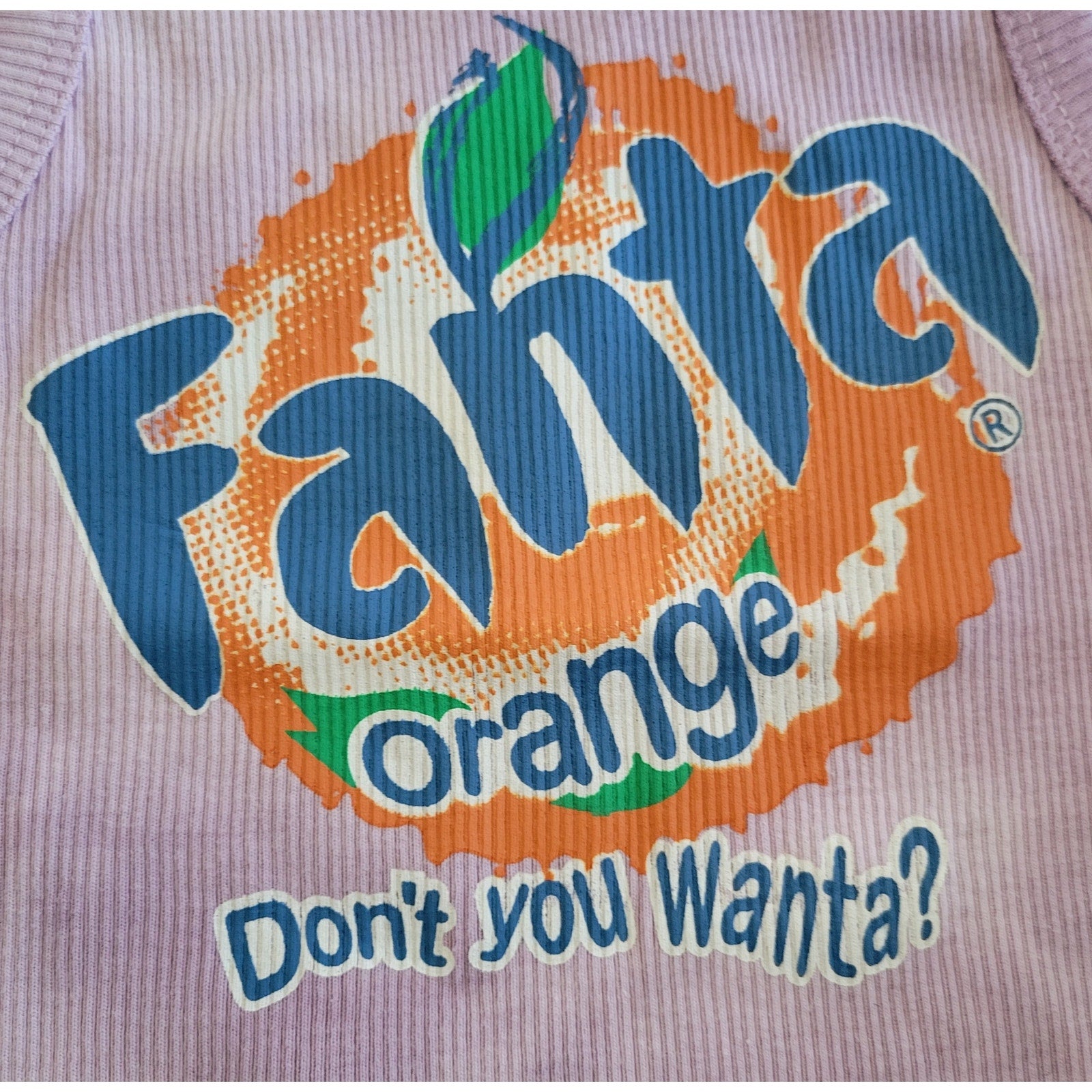 Coca-Cola Juniors Fanta “Do You Wanta!” Purple Tie-Dye Racerback Tank Top New