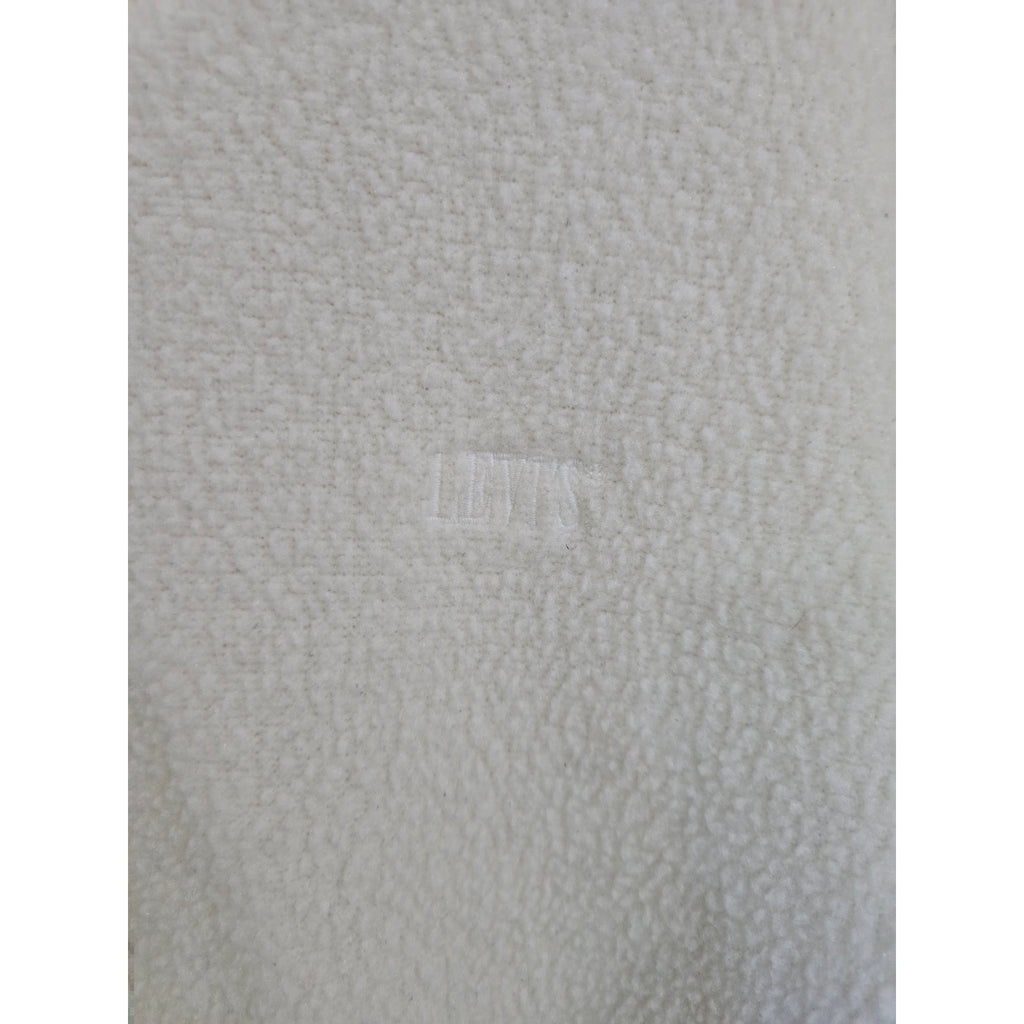 Levi's Cream Cozy Faux Fur Sherpa Crewneck Sweatshirt