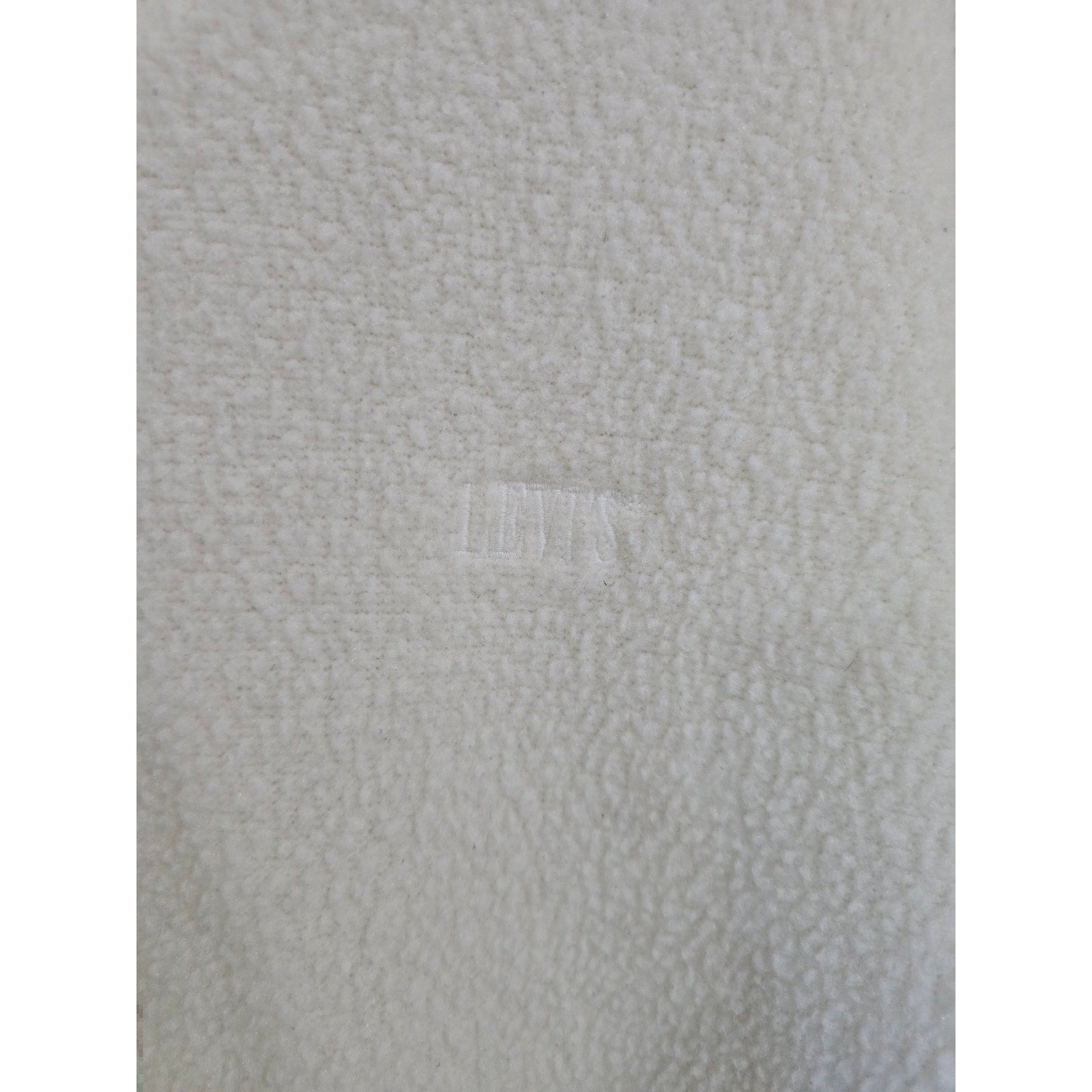 Levi's Cream Cozy Faux Fur Sherpa Crewneck Sweatshirt