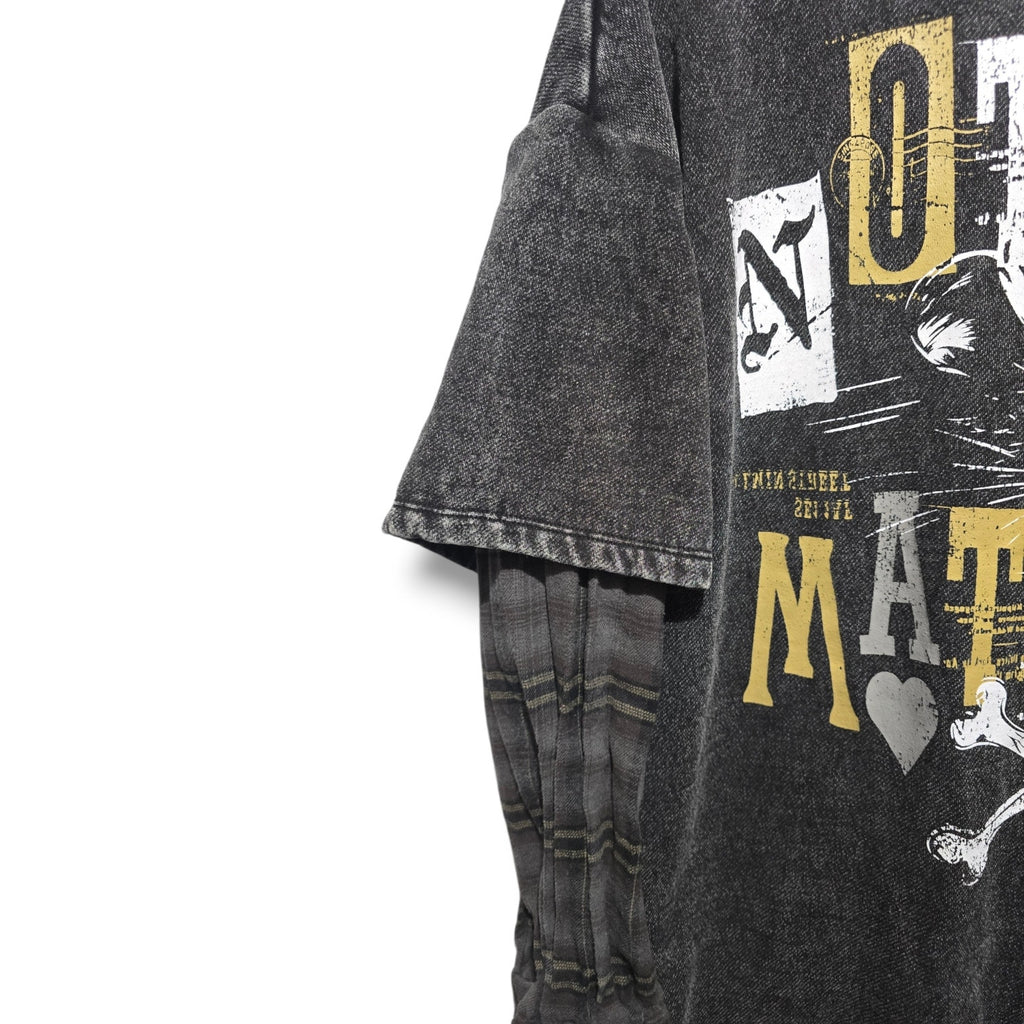 Hot Topic women's Nothing Matters Flannel Twofer Hoodie Dress