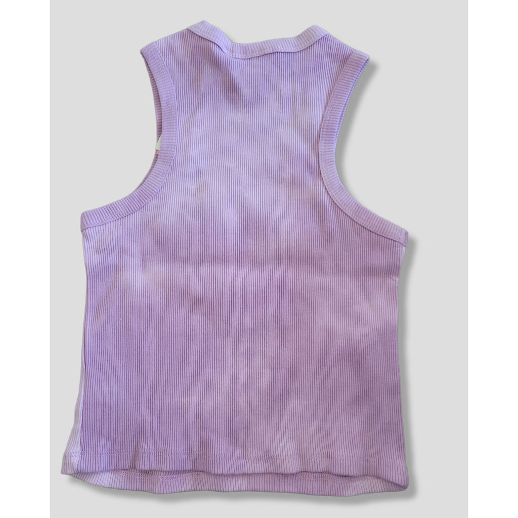 Coca-Cola Juniors Fanta “Do You Wanta!” Purple Tie-Dye Racerback Tank Top New