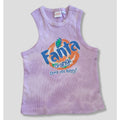 Coca-Cola Juniors Fanta “Do You Wanta!” Purple Tie-Dye Racerback Tank Top New