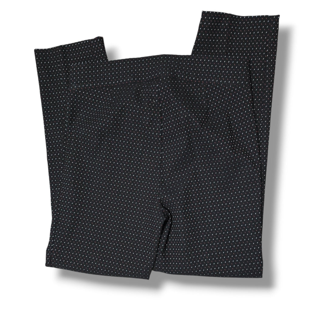 Rafaella women's Comfort Black Textured Dotted Dress Pants
