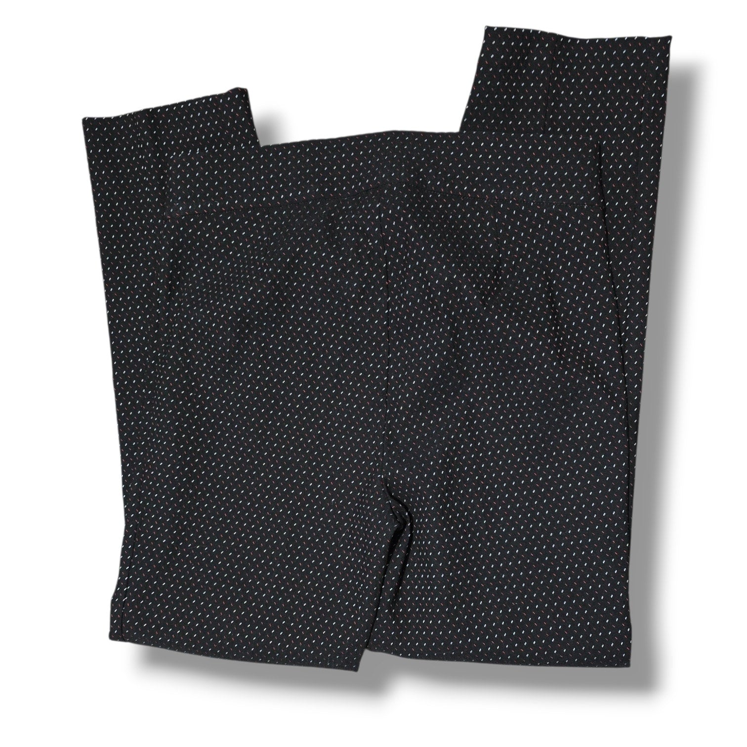 Rafaella women's Comfort Black Textured Dotted Dress Pants