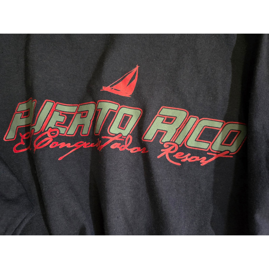 J America Men’s Puerto Rico El Conquistador Resort Tee Large Cotton