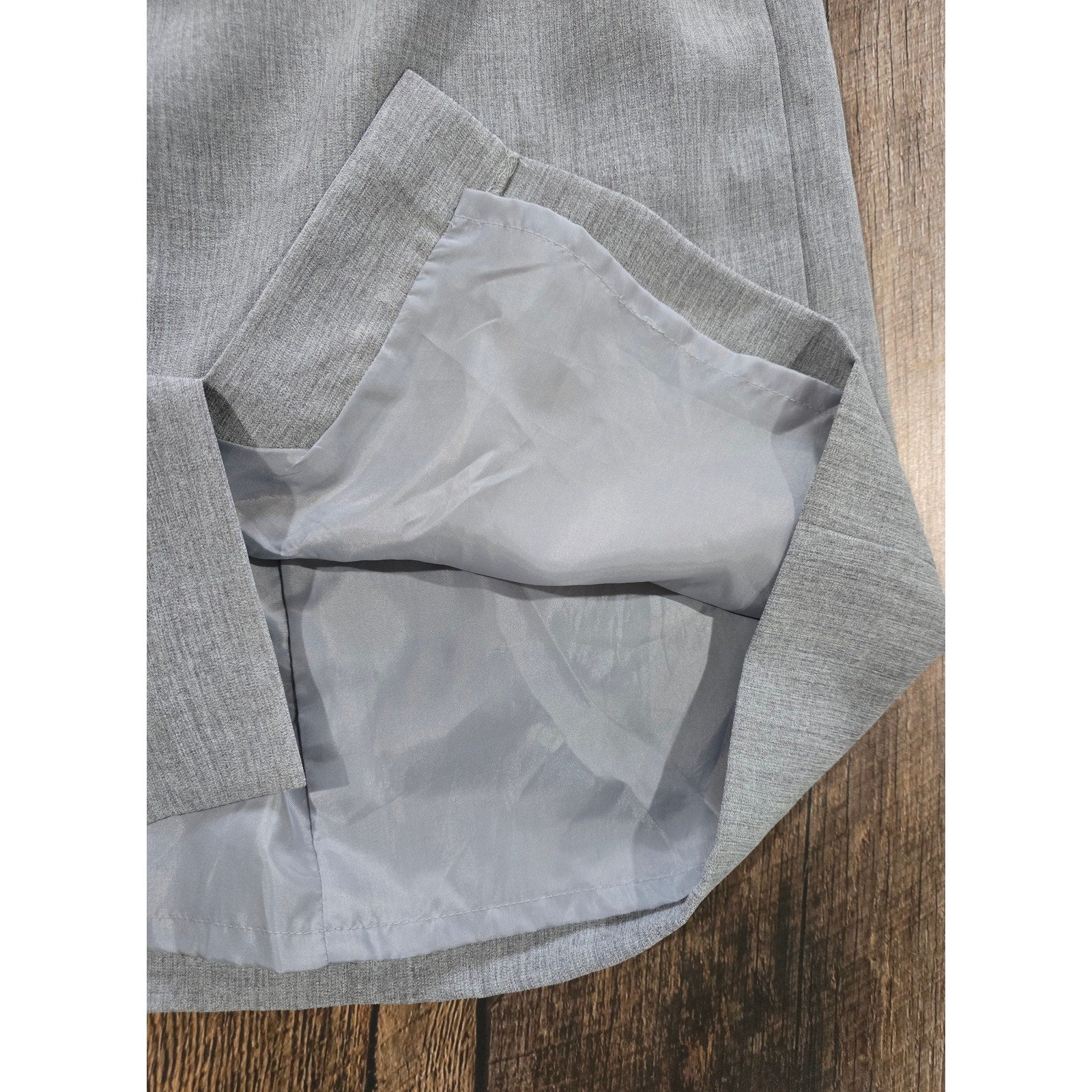 Worthington JCPenney Women's petite gray careerwear skirt - 6P