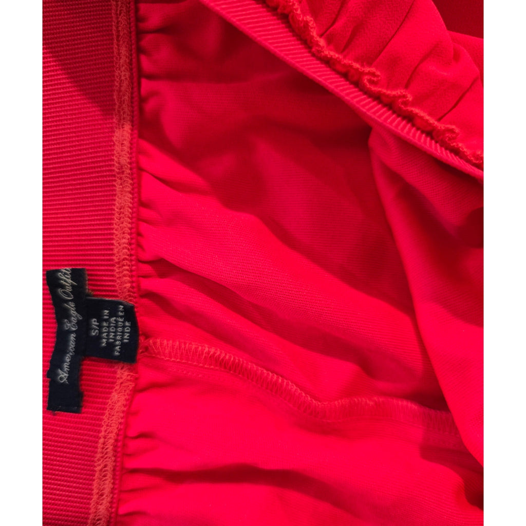 American Eagle Outfitters Juniors Highlighter Pink Lined Skirt Small Pullover