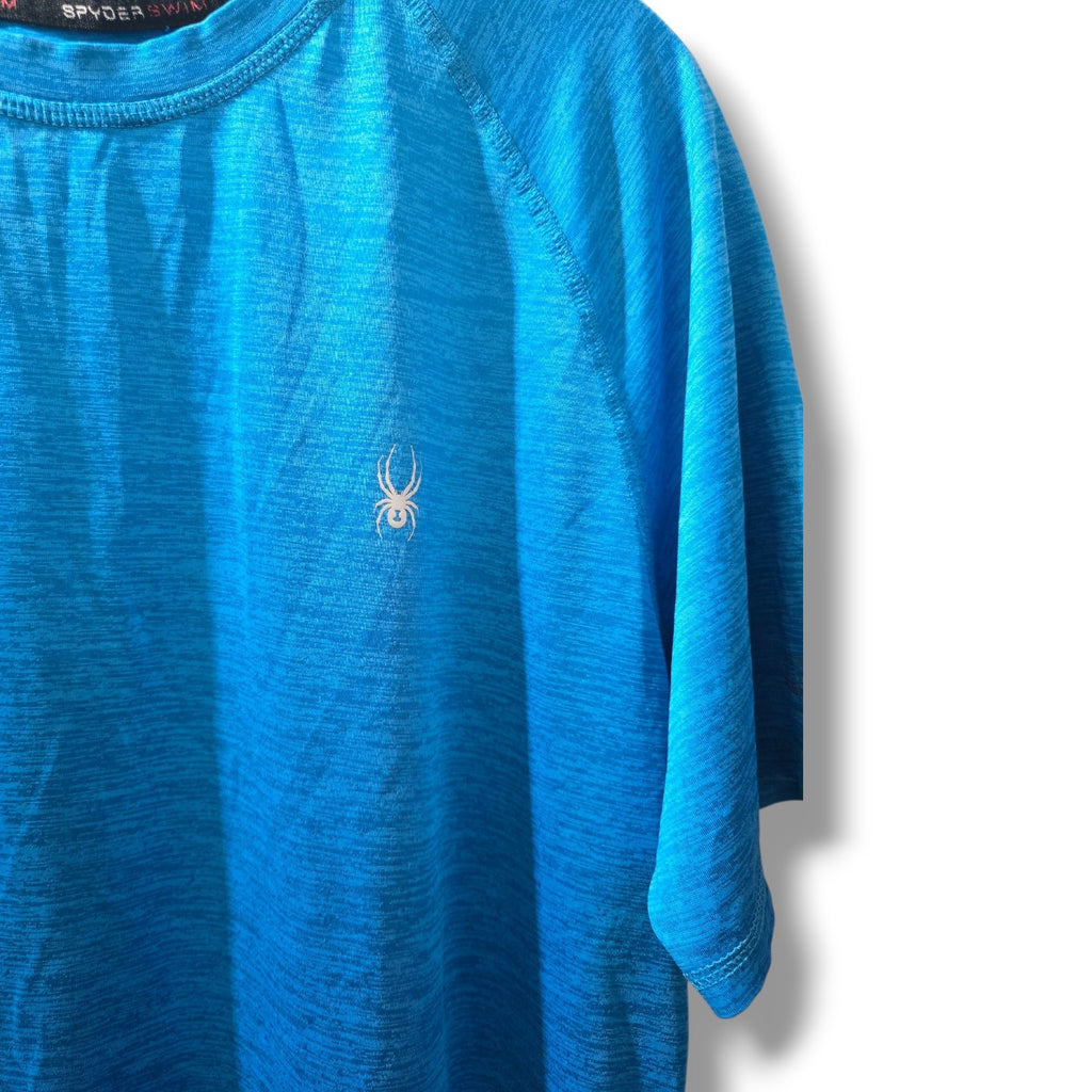 Spyder Swim Men's Blue Heather Rash Guard Shirt