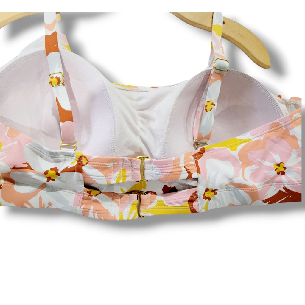 Xhilaration Juniors Plus Floral Bikini Bralette Top 22W – Built-In Padding