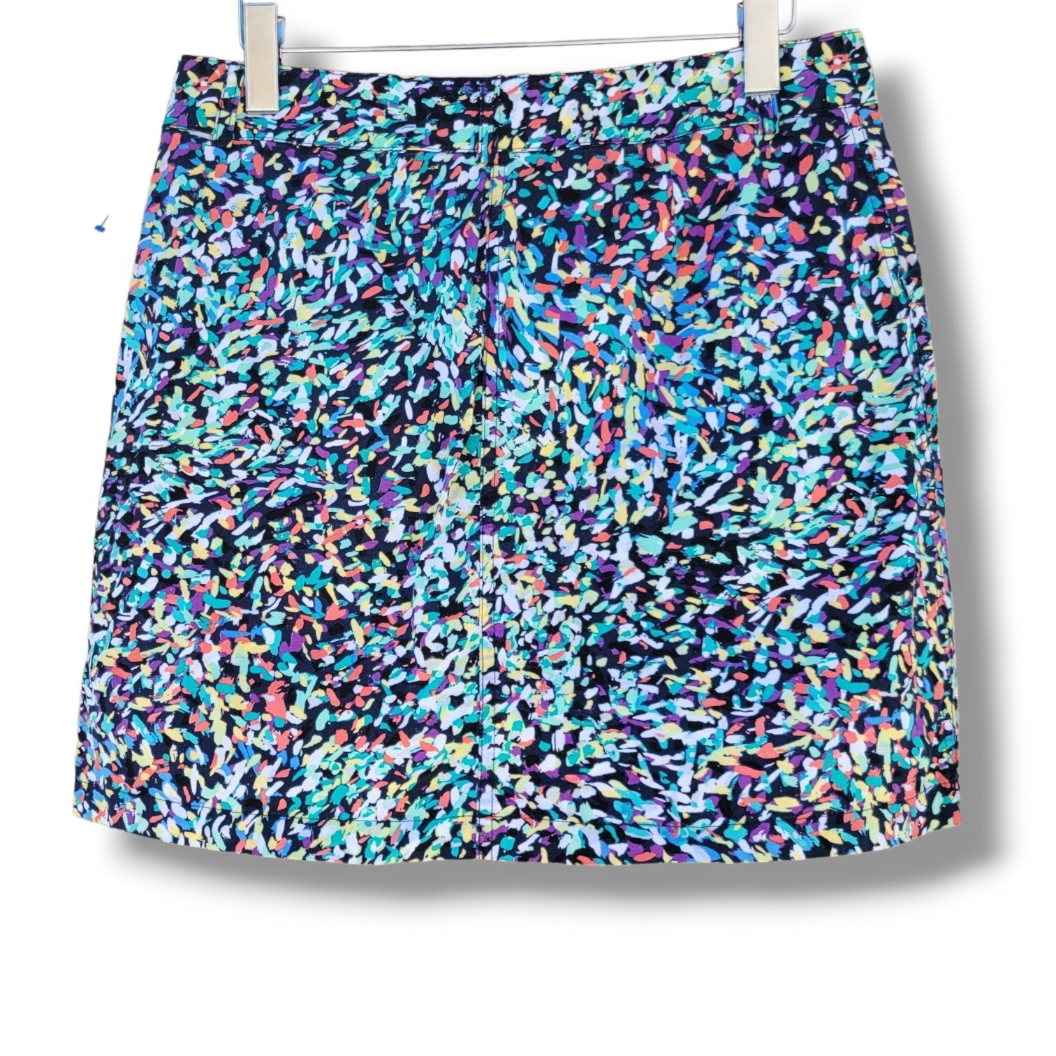 Christopher & Banks Women’s Abstract Print Casual Skirt 8P Cotton Spandex Blend
