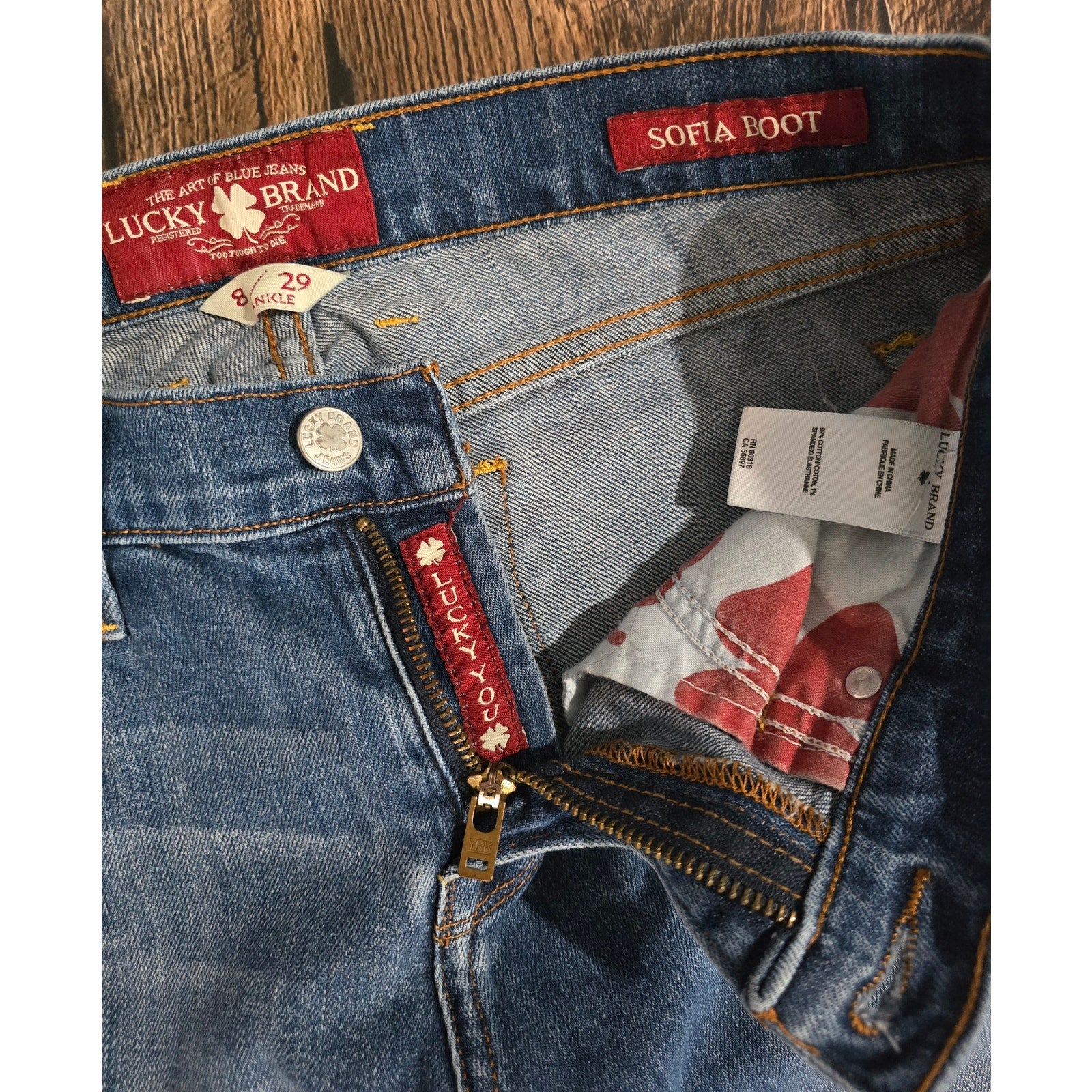 Lucky Brand Women’s Sofia Bootcut Ankle Jeans Size 8/29 Medium Wash