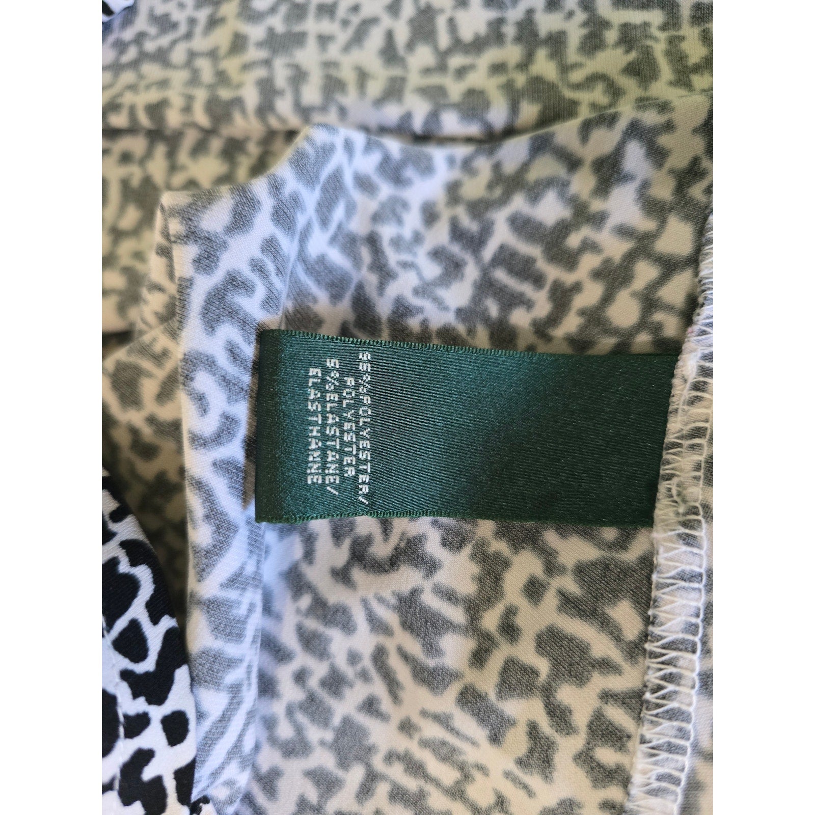 Lauren Ralph Lauren Faux Wrap Animal Print Midi Dress