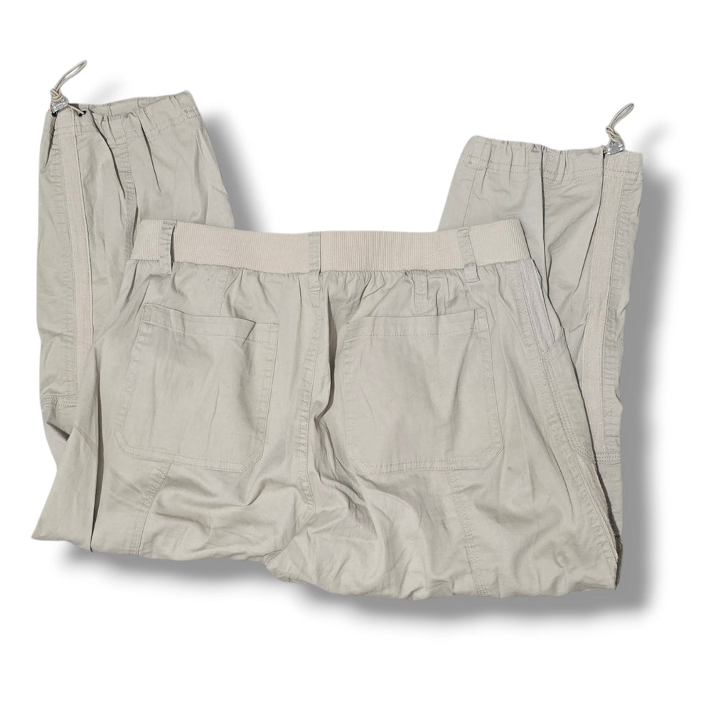 Kiwi Fresh Women's Size 10 Beige Khaki Drawstring Hem Cargo Capri Pants