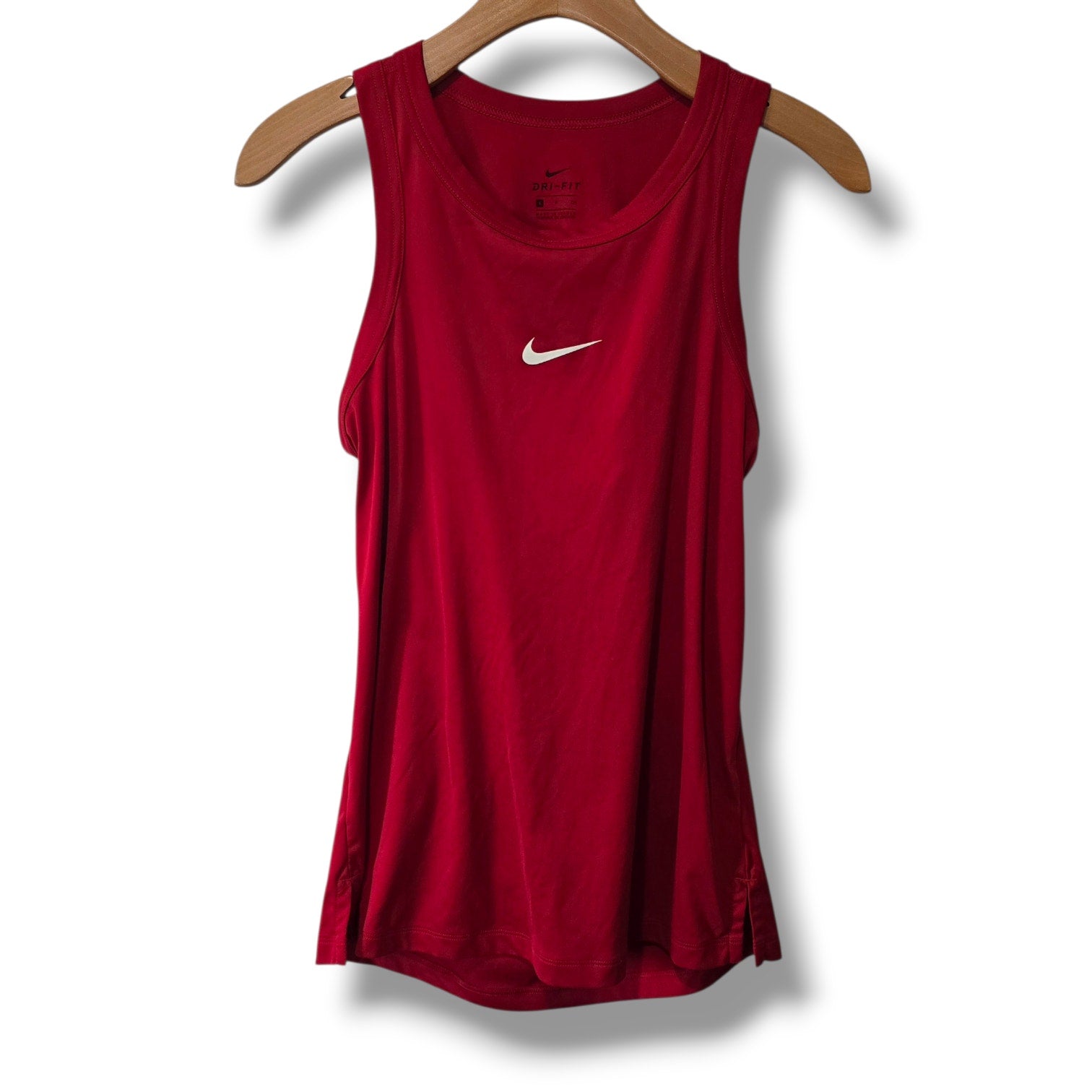 Nike Dri-FIT Red Cut-Out Back Training Tank – Small