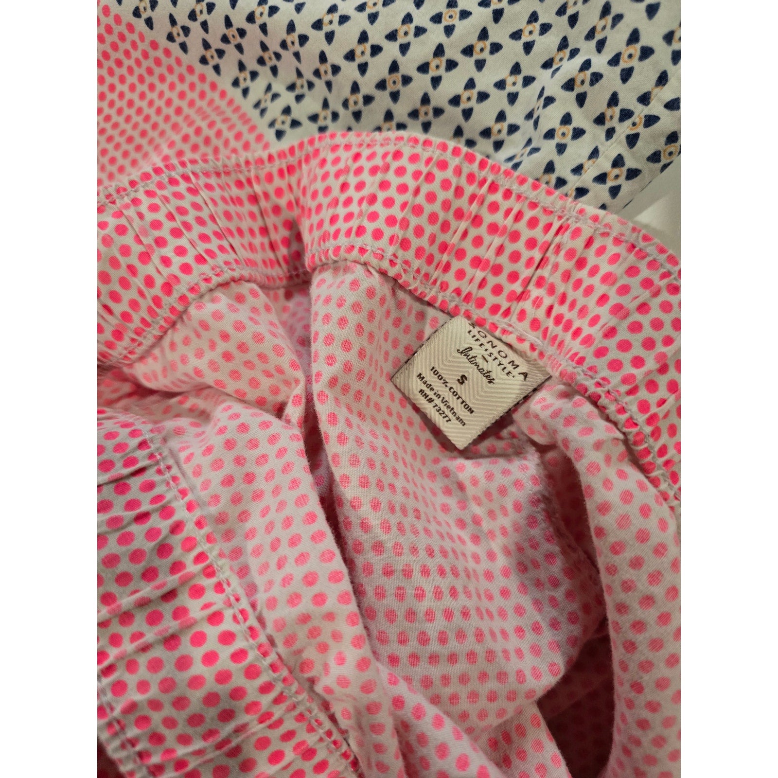 Sonoma Life + Style Women’s Pink Print Pajama Lounge Pants - Small Cotton