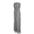 Lani Women’s Black & White Striped Strapless Wide-Leg Jumpsuit – Size Small