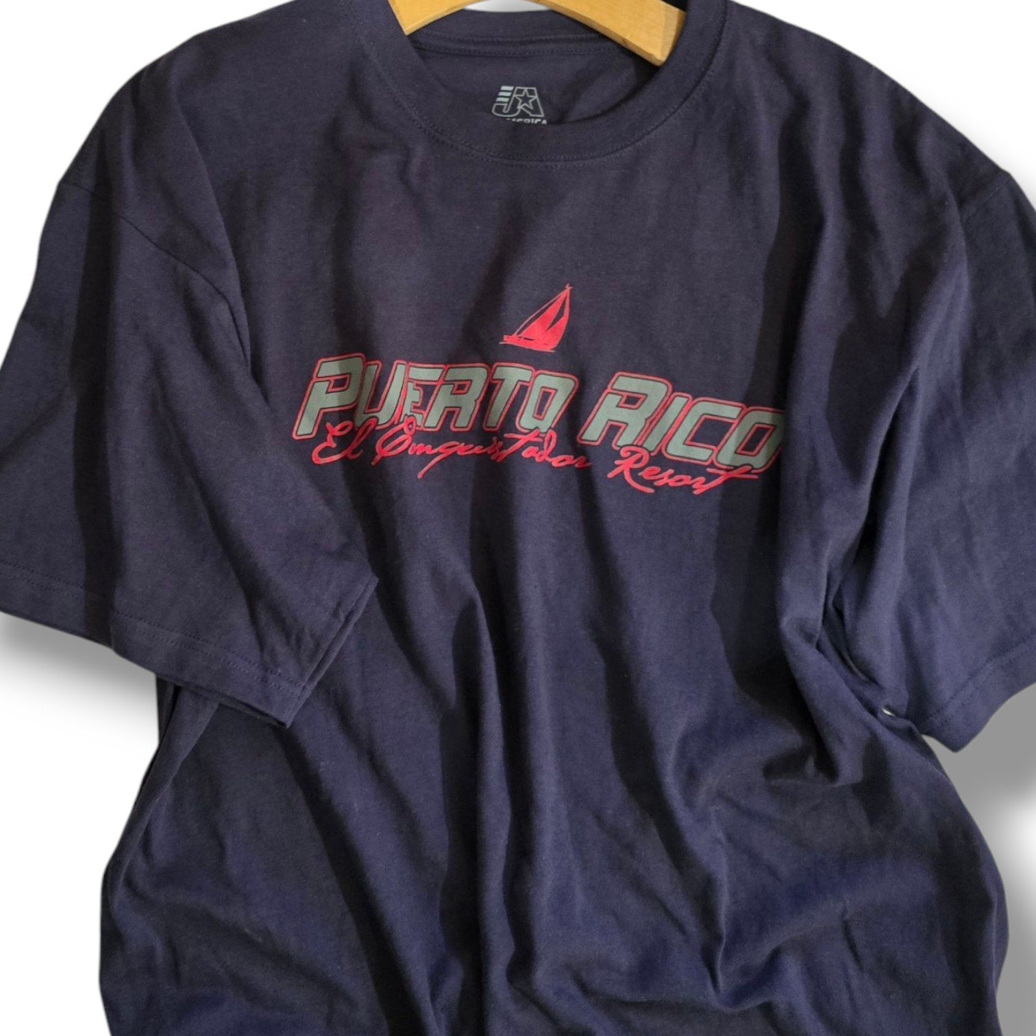 J America Men’s Puerto Rico El Conquistador Resort Tee Large Cotton
